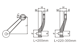 駁接爪長(zhǎng)單標(biāo)注
